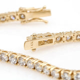 10.00 ct Diamond Tennis Bracelet in 14k Yellow Gold