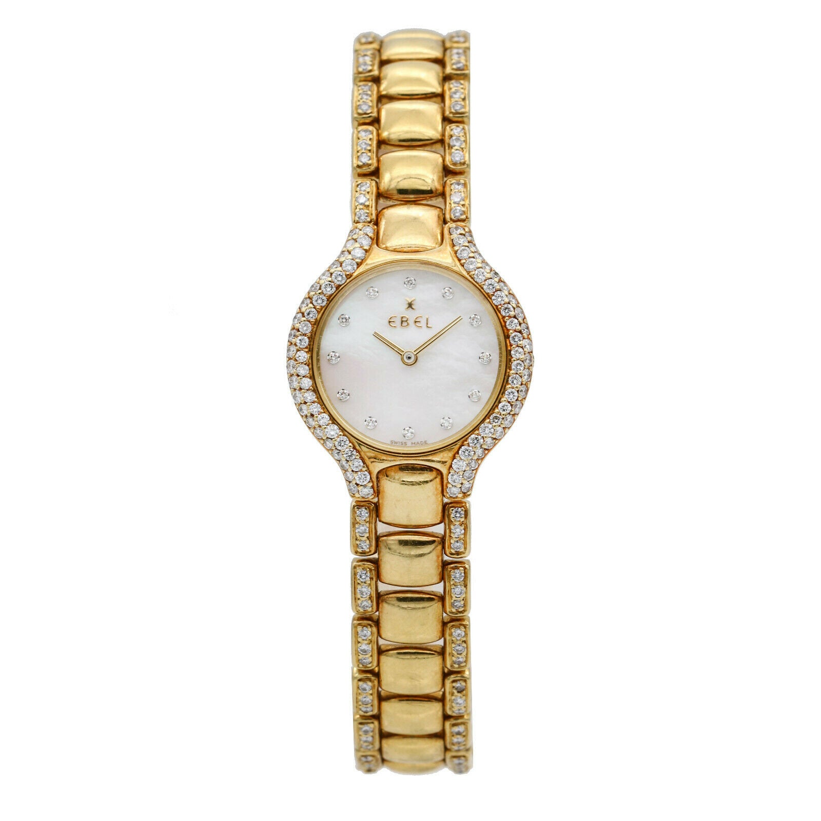 Ebel Beluga Women's 18k Yellow Gold Watch with MOP Dial and Diamonds