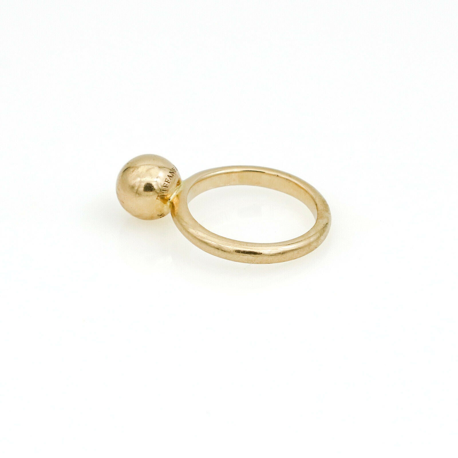 Tiffany & Co. Hardwear Ball Ring in 18k Yellow Gold Size 4