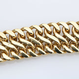 Women's S Woven Link Diamond Statement Bracelet in 14k Yellow Gold