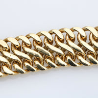 Women's S Woven Link Diamond Statement Bracelet in 14k Yellow Gold