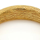 Chimento Leaves Hinged Bangle Bracelet in 18k Yellow Gold