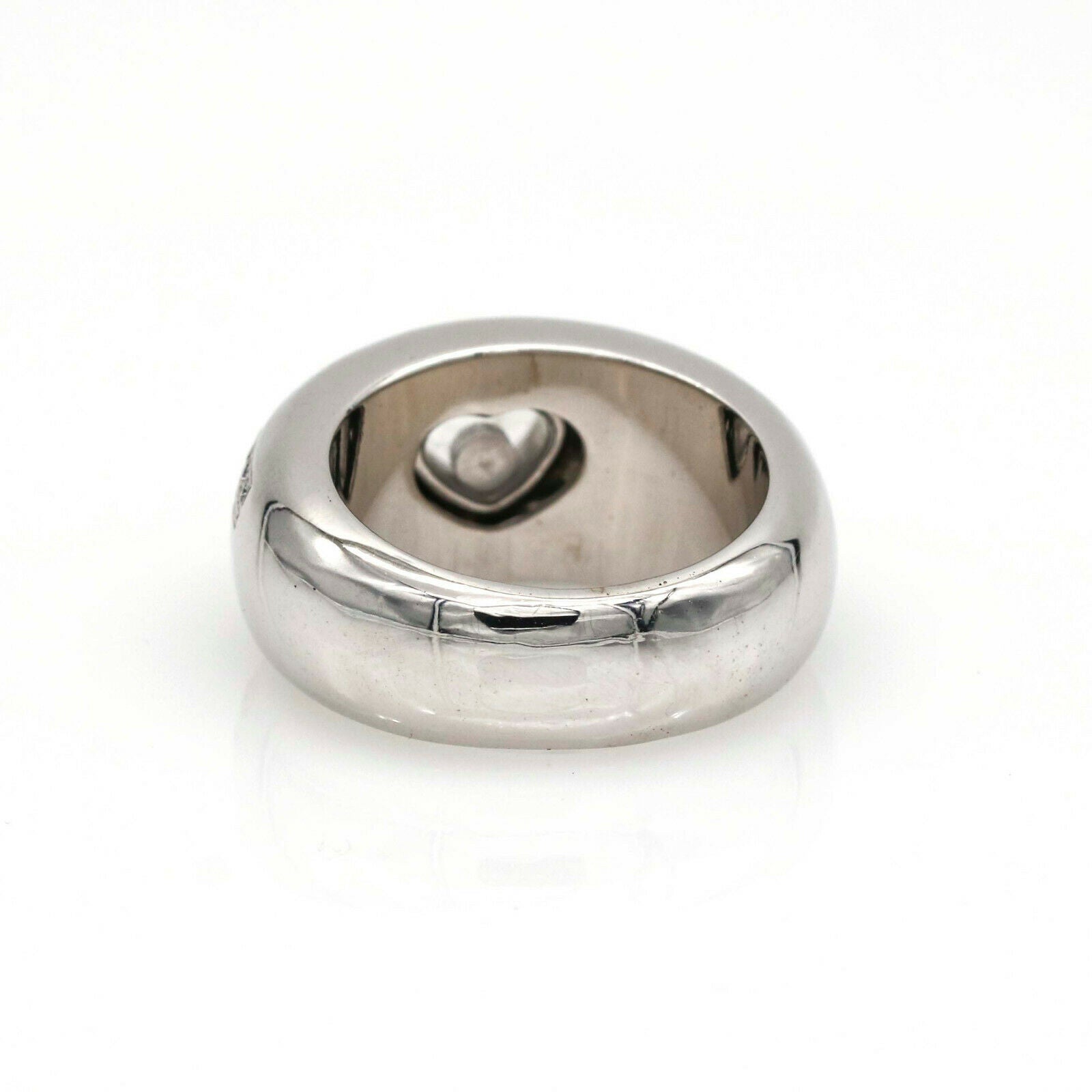 Chopard Amore Happy Diamond Band Ring in 18k White Gold
