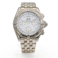 Breitling J44355 Crosswind 18k White Gold Special Limited Edition 44mm Watch