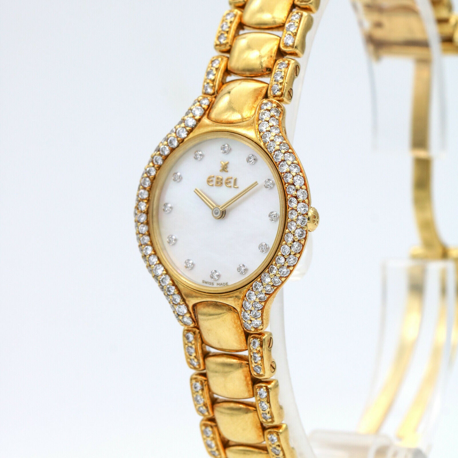 Ebel Beluga Women's 18k Yellow Gold Watch with MOP Dial and Diamonds
