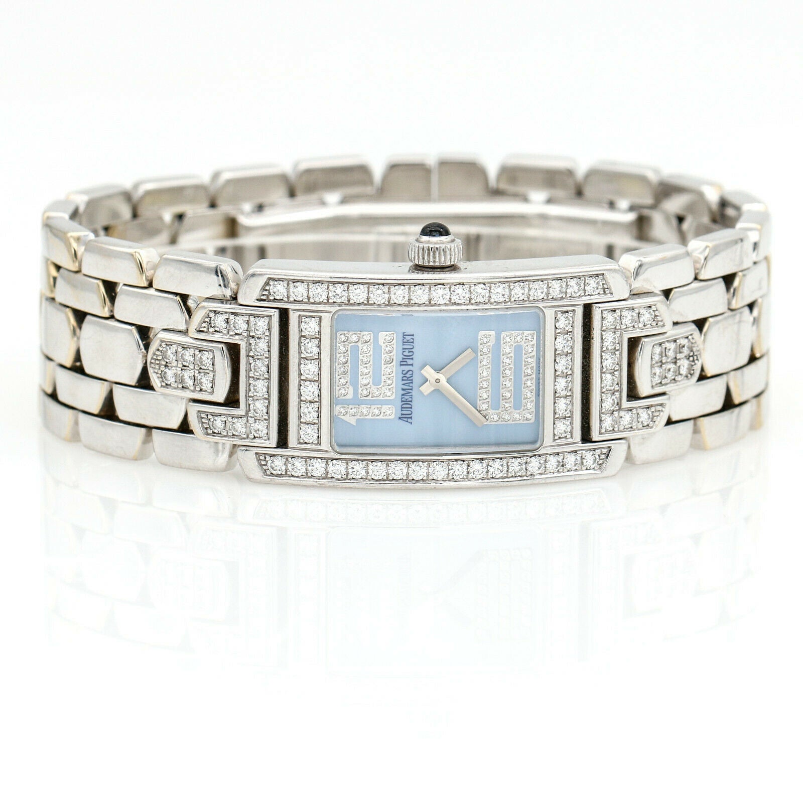 Audemars Piguet Promesse Blue Dial Diamond Watch 18k Gold 67346BC.Z.1171BC.04