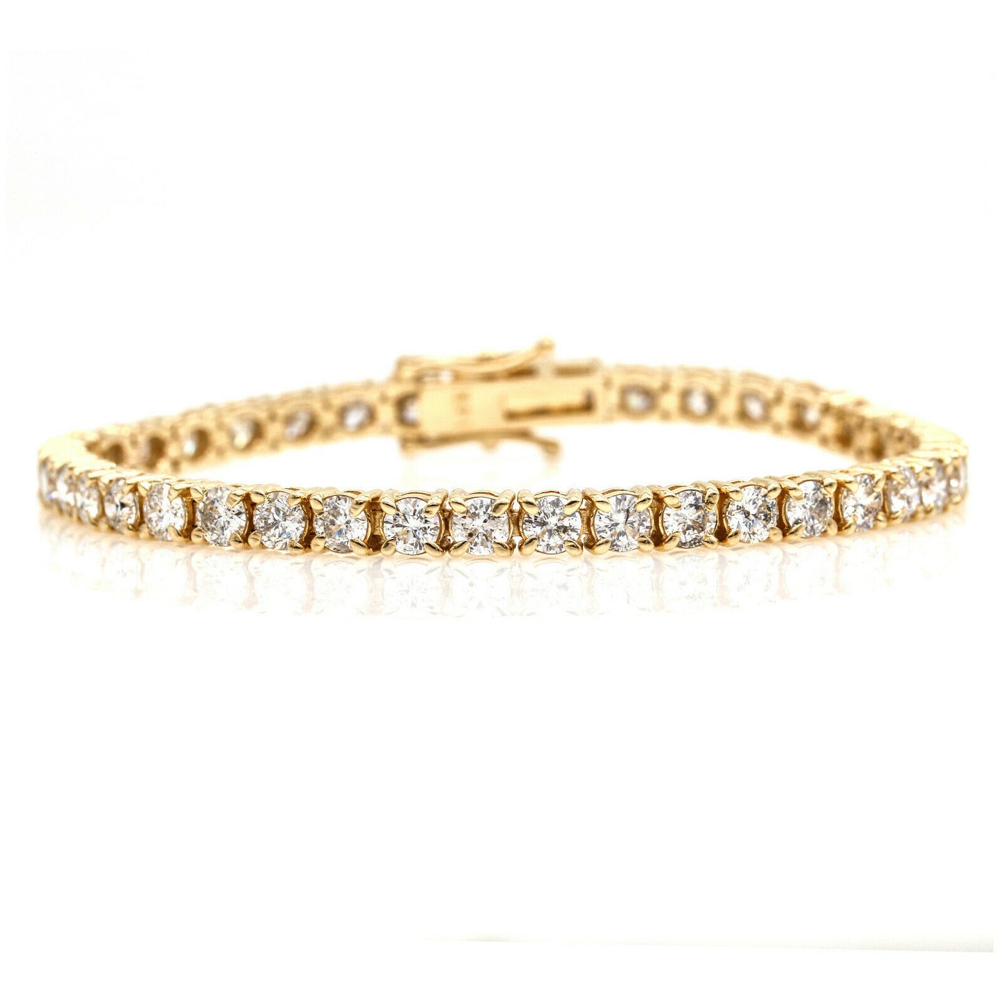 10.00 ct Diamond Tennis Bracelet in 14k Yellow Gold