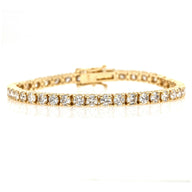 10.00 ct Diamond Tennis Bracelet in 14k Yellow Gold