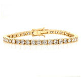 10.00 ct Diamond Tennis Bracelet in 14k Yellow Gold