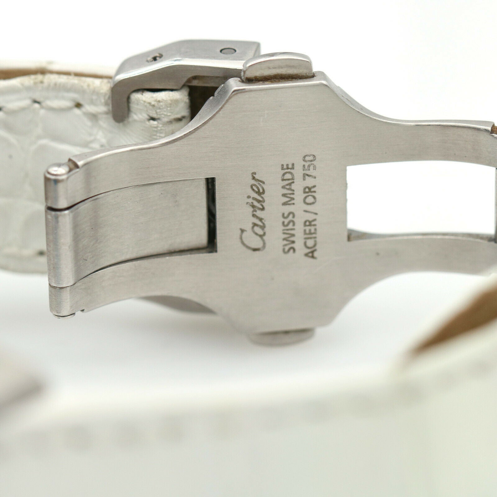 Cartier Santos 100 Automatic Stainless Steel Watch with 18k Gold Bezel 2878