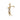 Woman Golfer Charm Pendant with Diamonds in 14k Yellow Gold